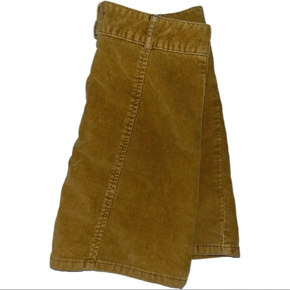 BDG Corduroy skirt | Button Down Mini skirt women's size 2 Marigold dark mustard
